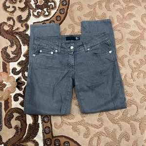 Women Just Cavalli Jeans Grey Denim "Creaked" Effect Size 27